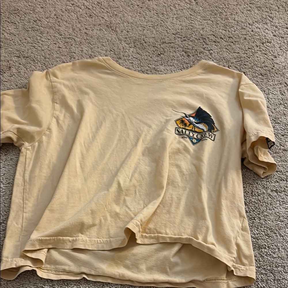 Salty Crew Tan Short Sleeve Tee Casual Cotton